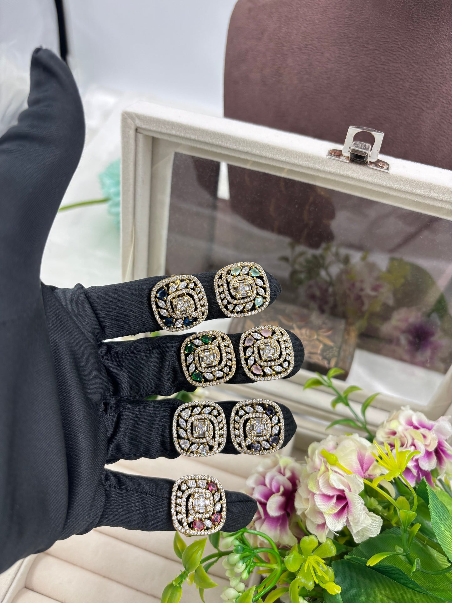 Fiza Premium Victorian American Diamond Fingering (Adjustable)