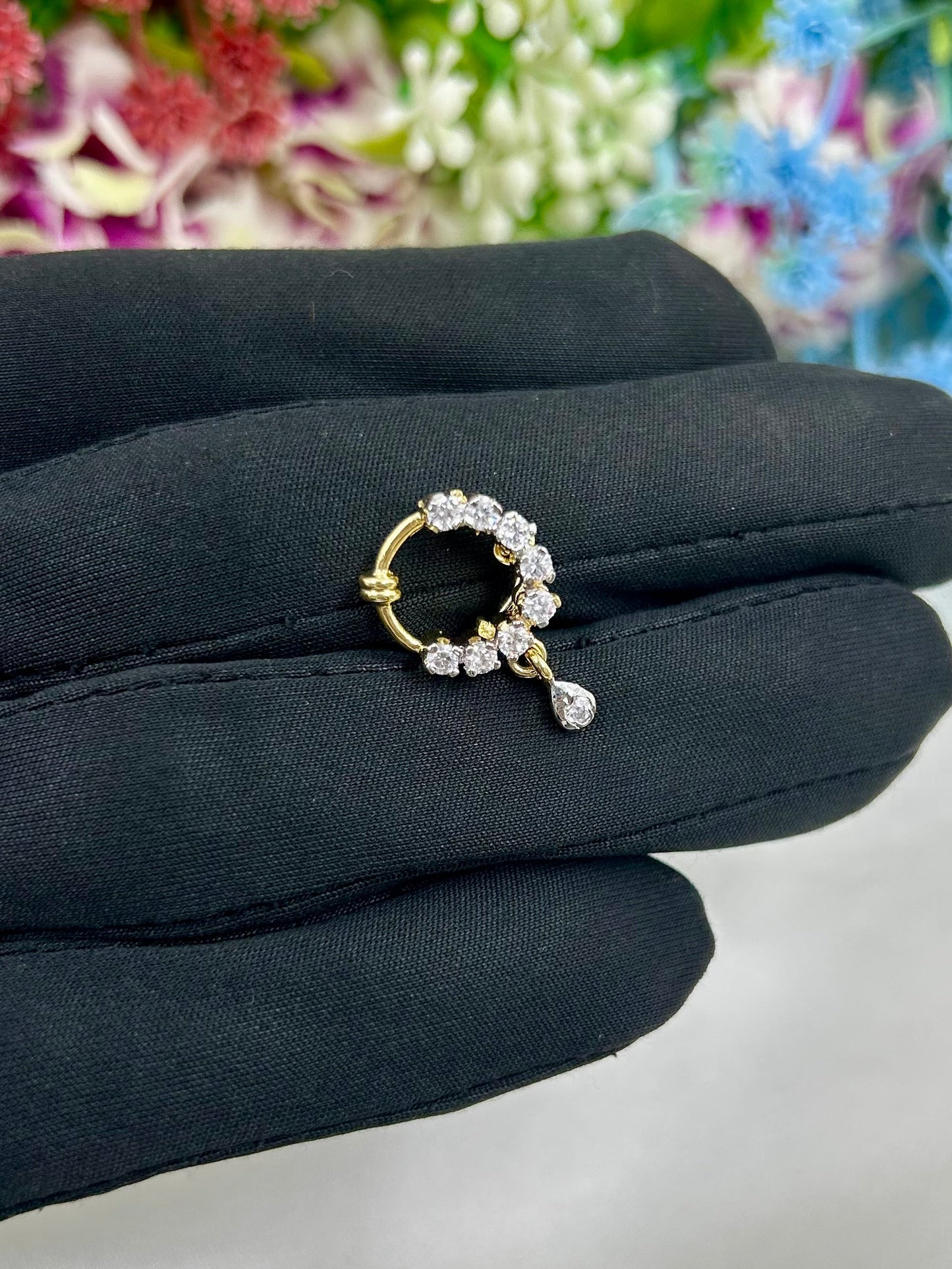 Disha American Diamond Nose Ring