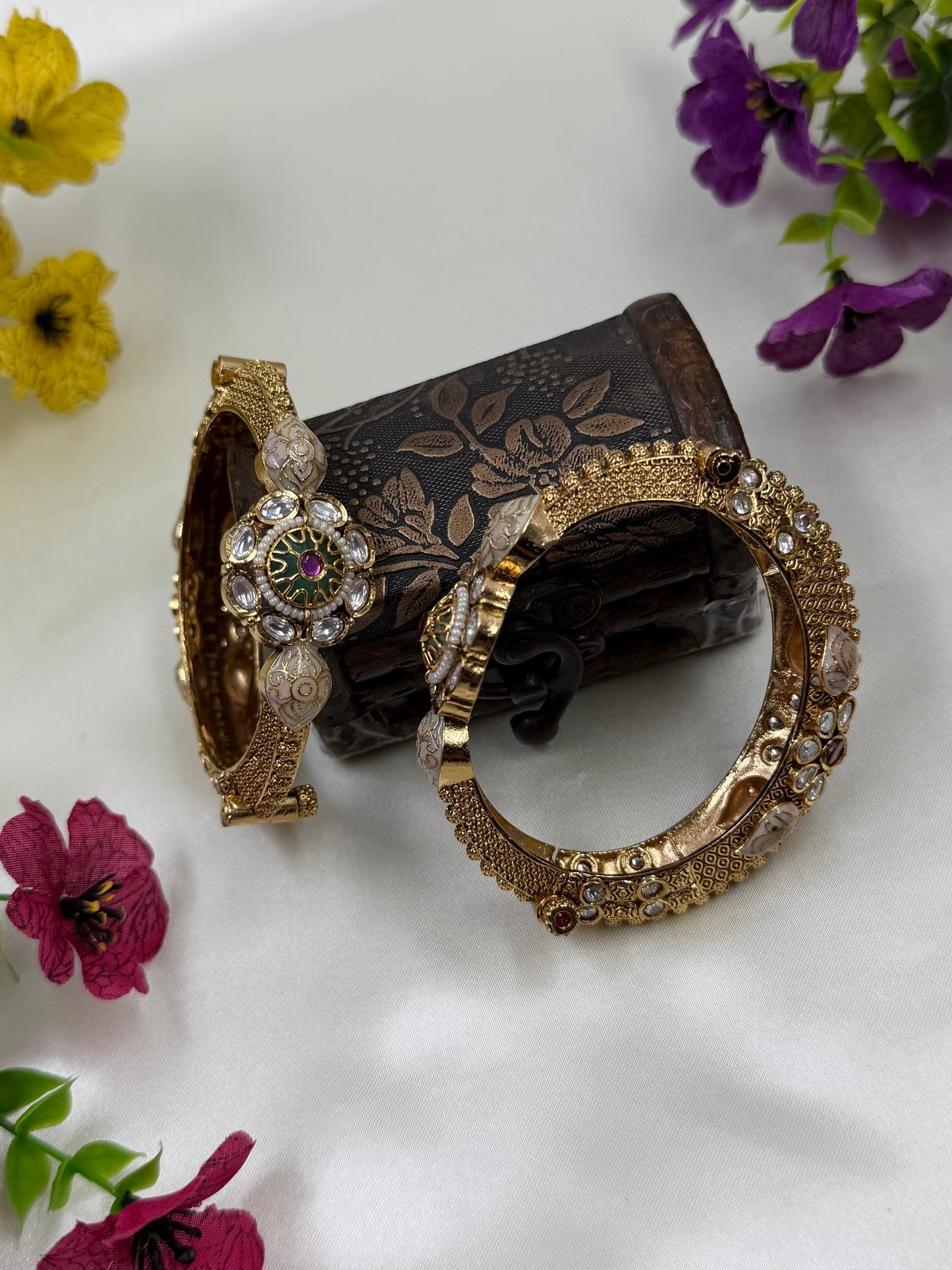 Leena Heritage Bangles (Openable)