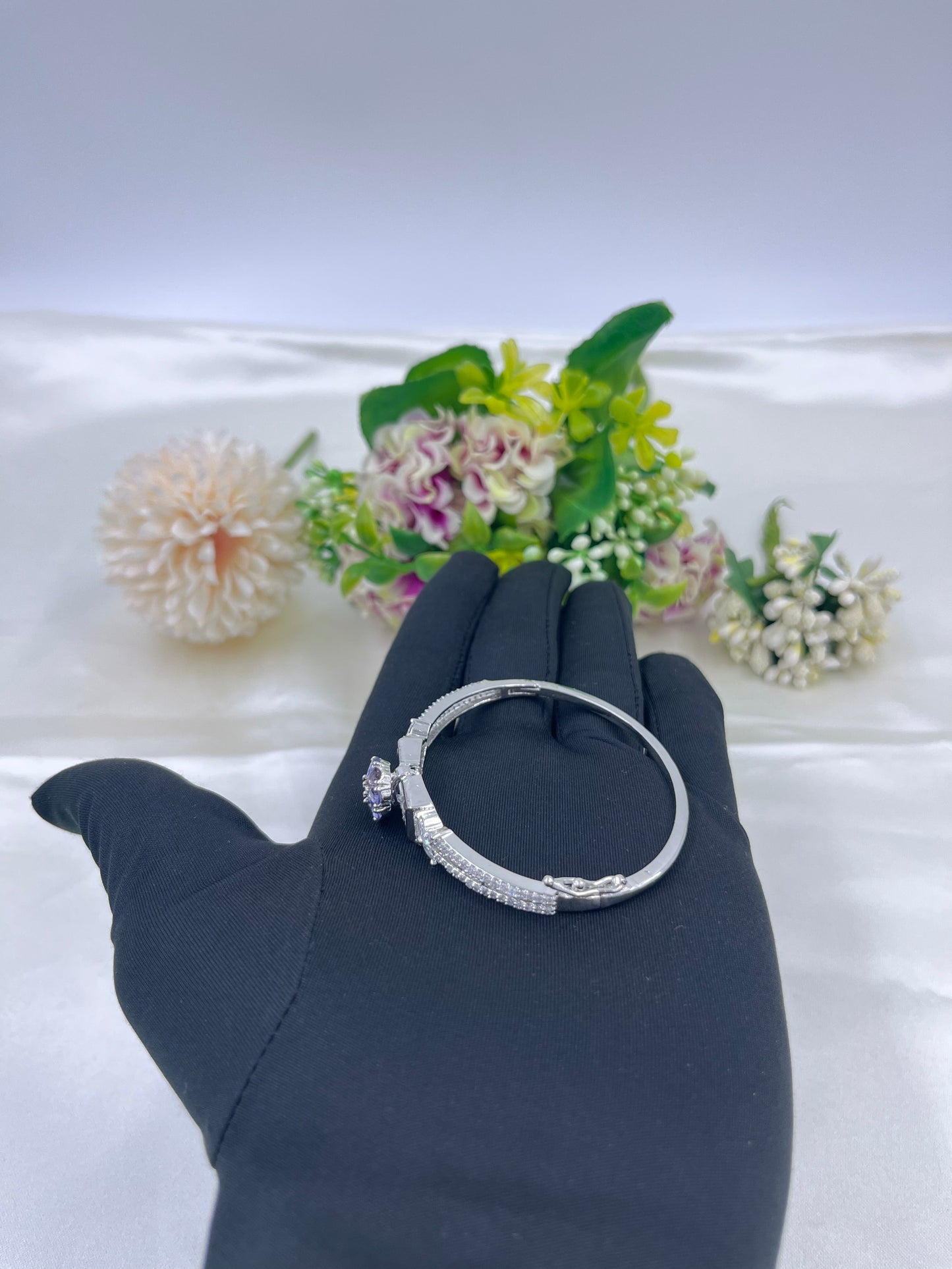 Amethyst Hues Diamond Ad Openable Kada