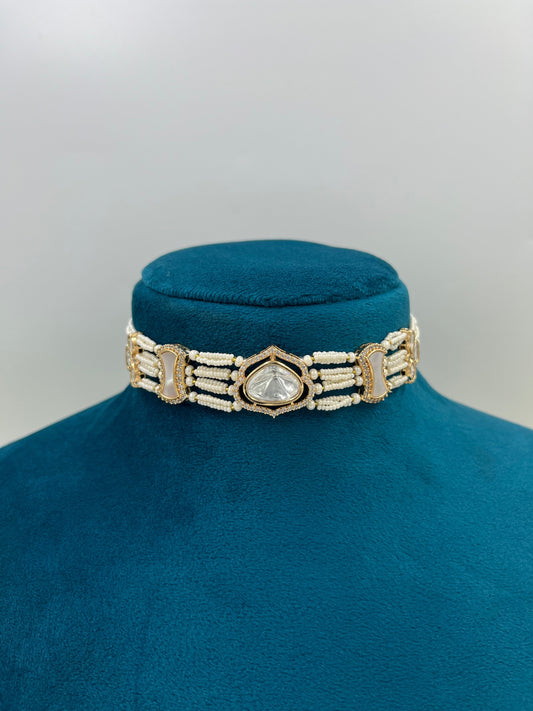 Moonlit Sparkle Moissanite Choker Necklace