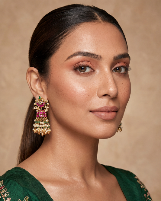 Pranita Pachi Kundan Jhumka