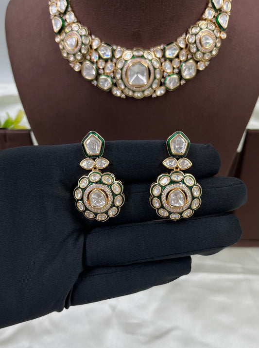 Rivaayat Royal Premium Moissanite Kundan Necklace