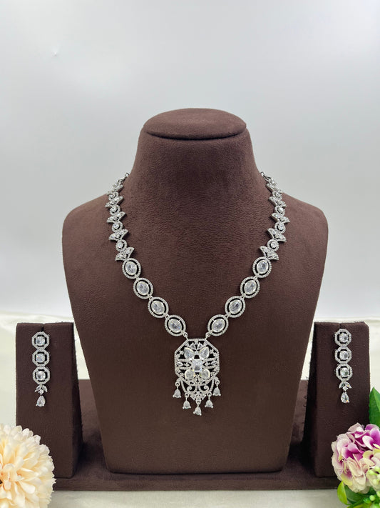 Kinsley Premium American Diamond Necklace Set