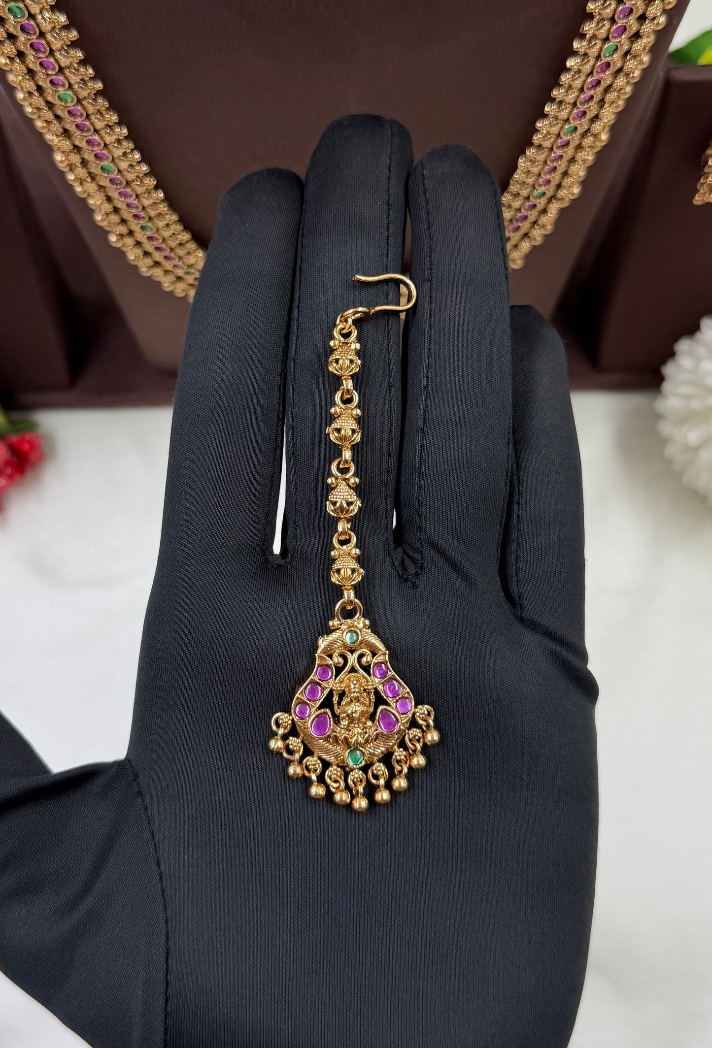 Lavanya South Temple Combo Necklace Set