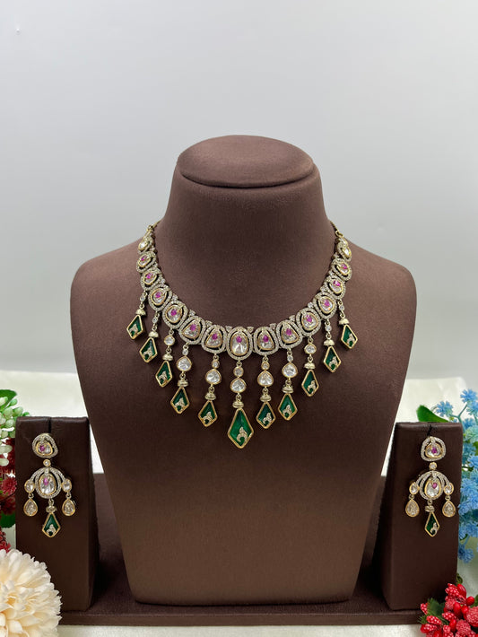 Vani Moissanite Victorian Necklace