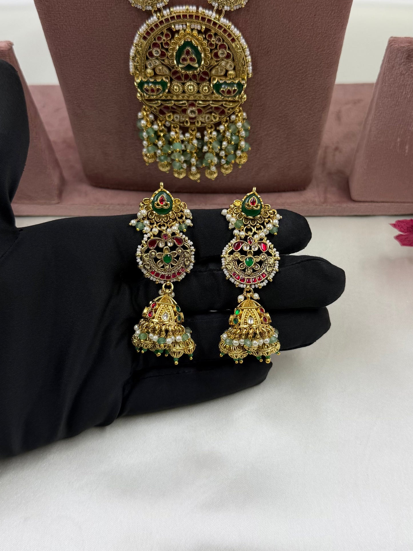 Supriya Pachi Kundan Heritage Long Necklace Set