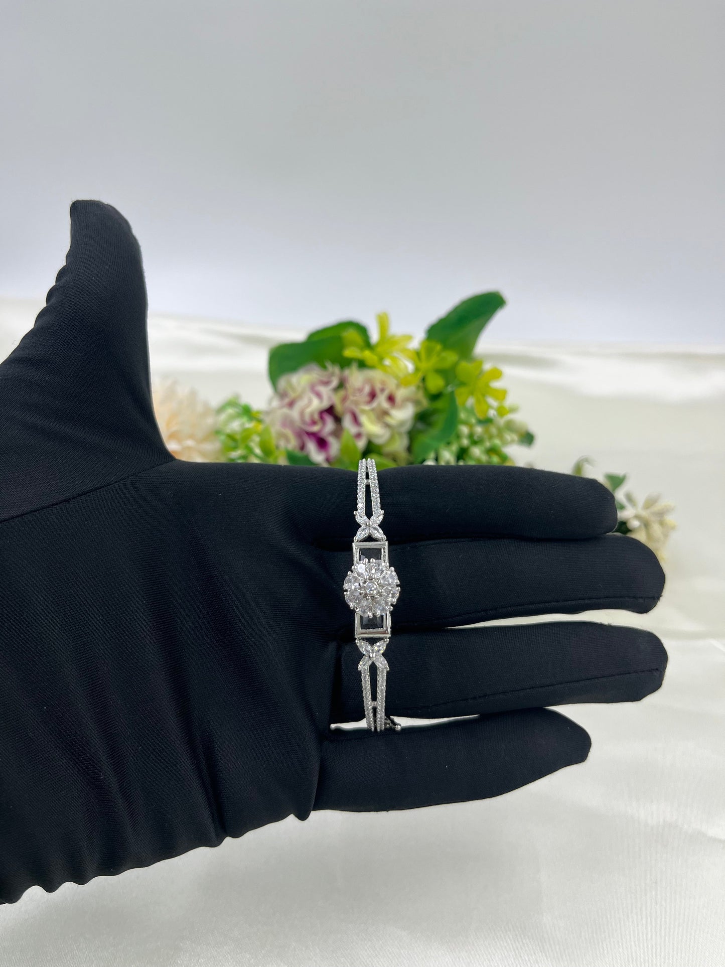 Amethyst Hues Diamond Ad Openable Kada
