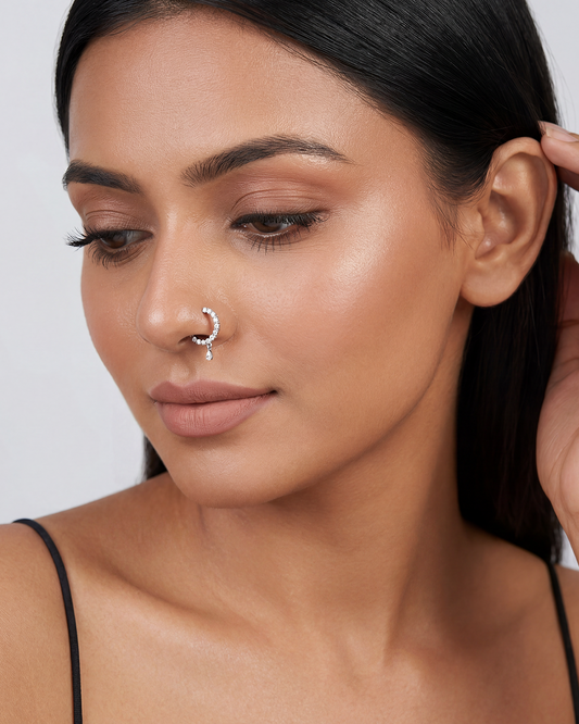 Juliee American Diamond Nose Ring