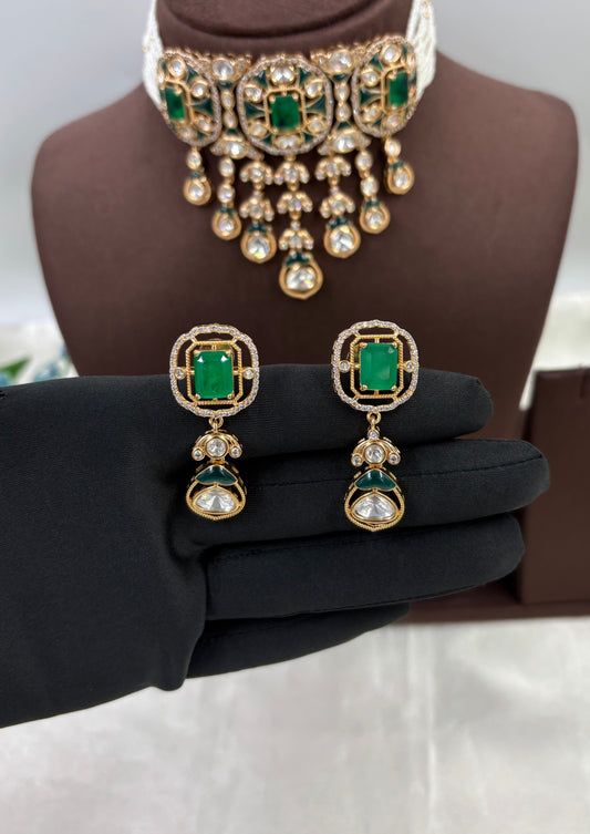 Droplet Moissanite Choker Necklace