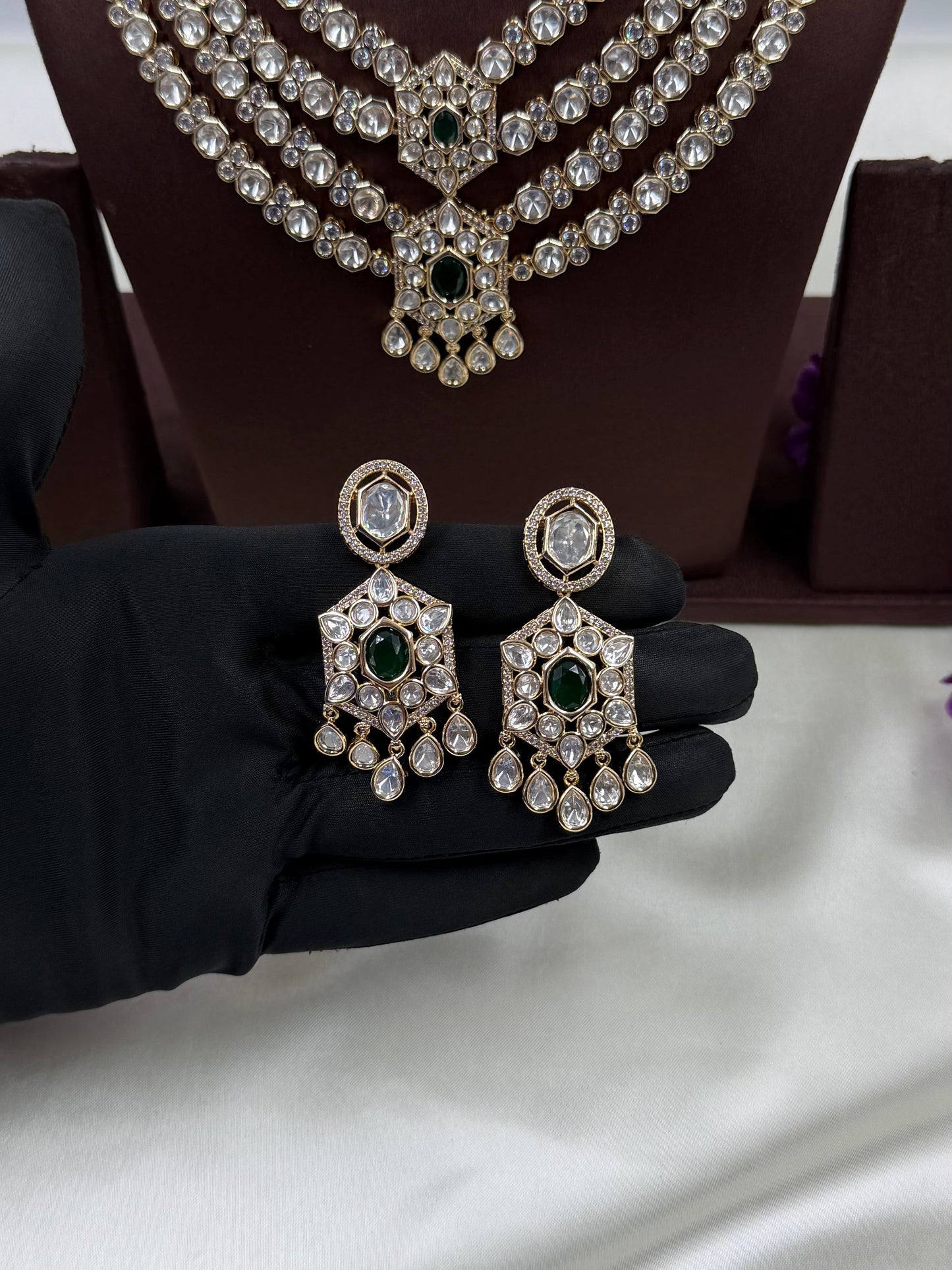 Rita Moissanite Four Layer Necklace