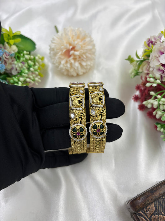 Kavita Heritage Hathi Bangles (Openable)