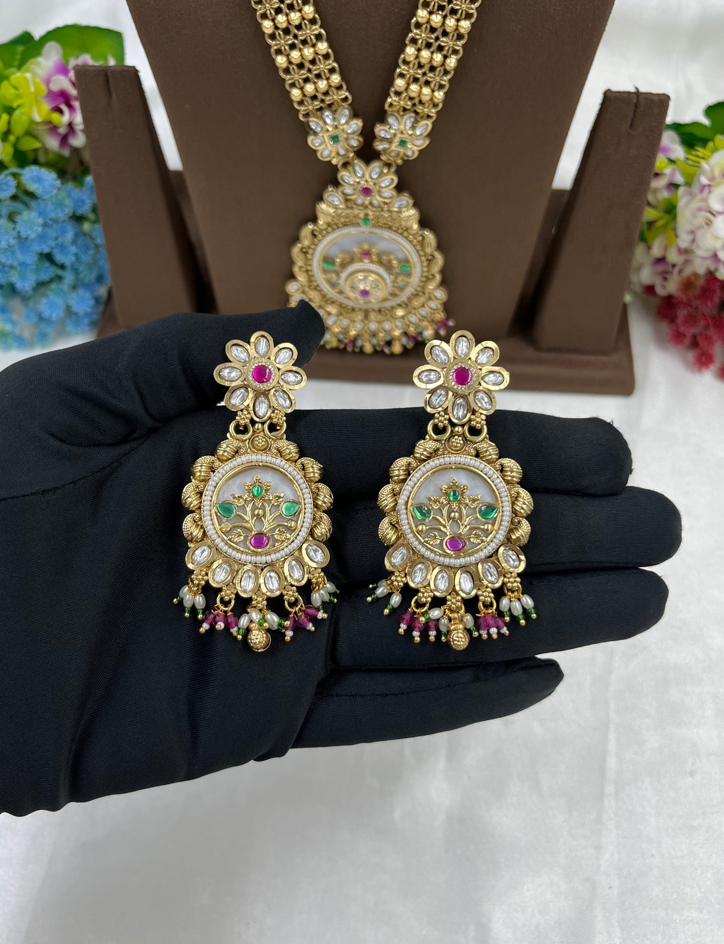 Indira Premium Chorski Heritage Combo Necklace