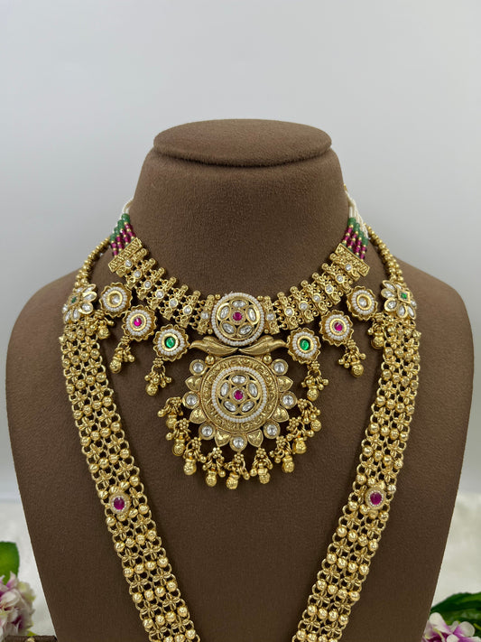 Indira Premium Chorski Heritage Combo Necklace