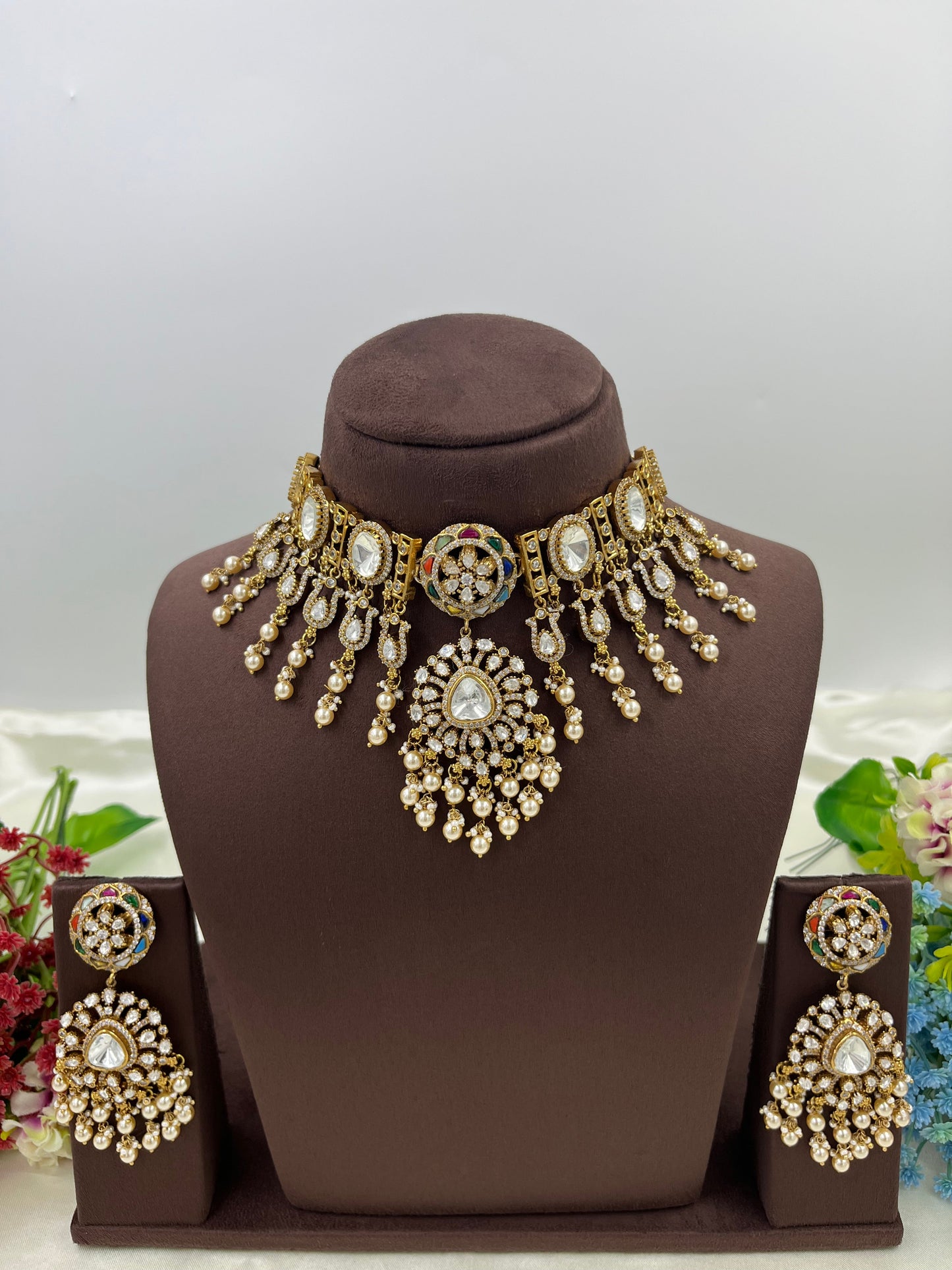 Indre Moissanite Choker Necklace