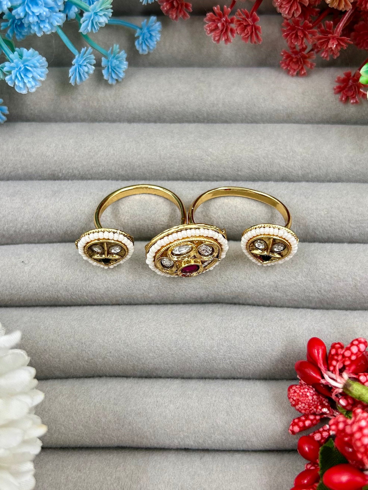 Shalini Heritage Two Finger Ring