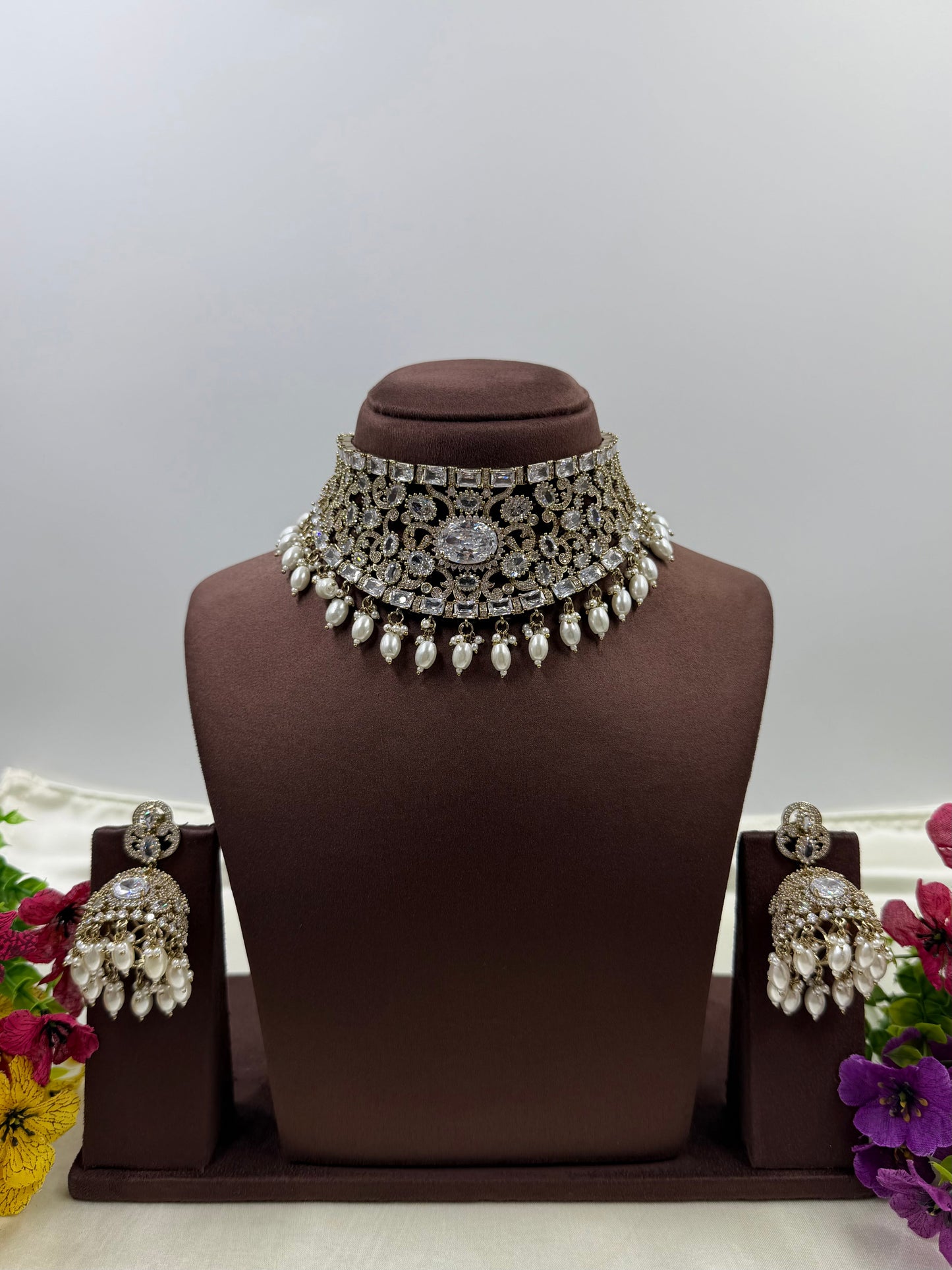 Kritika Premium Victorian Choker Necklace Set