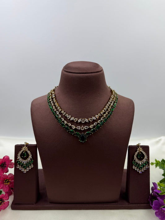 Samrudhi Victorian Three Layering Necklace