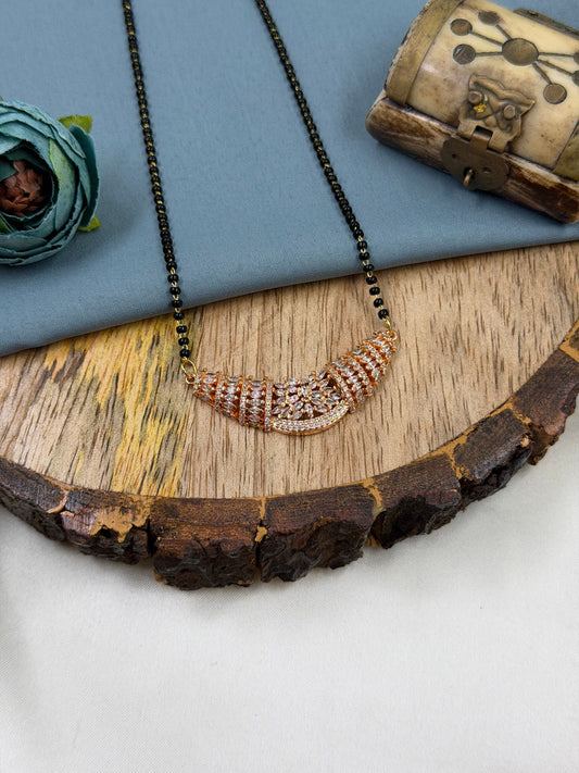 Mangalsutra worn styled with traditional outfit