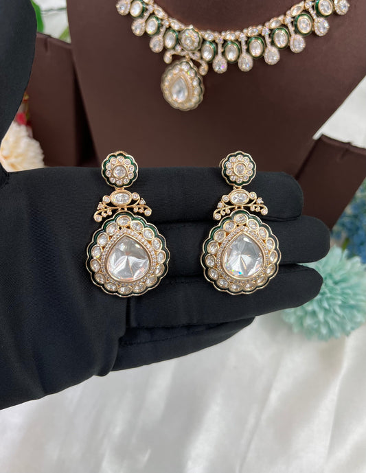 Amaya Premium Moissanite Kundan Necklace