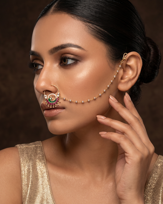 Poonam Moissanite Nose Ring
