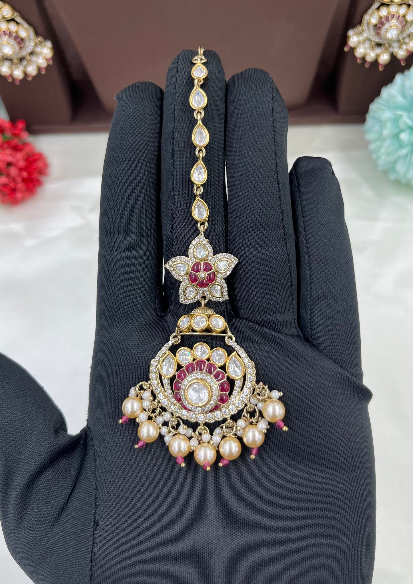 Regal Moissanite Kundan Necklace