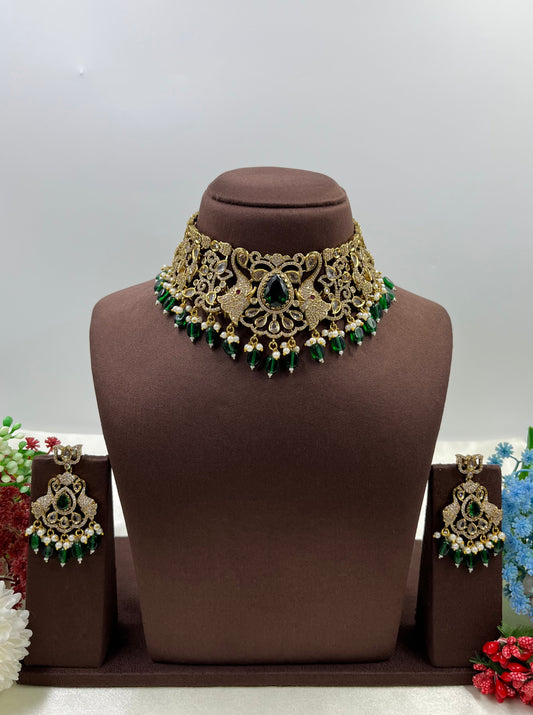 Heena Victorian Choker Necklace Set