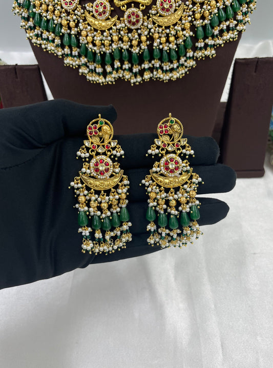 Vaishali Premium Pachi Kundan Necklace