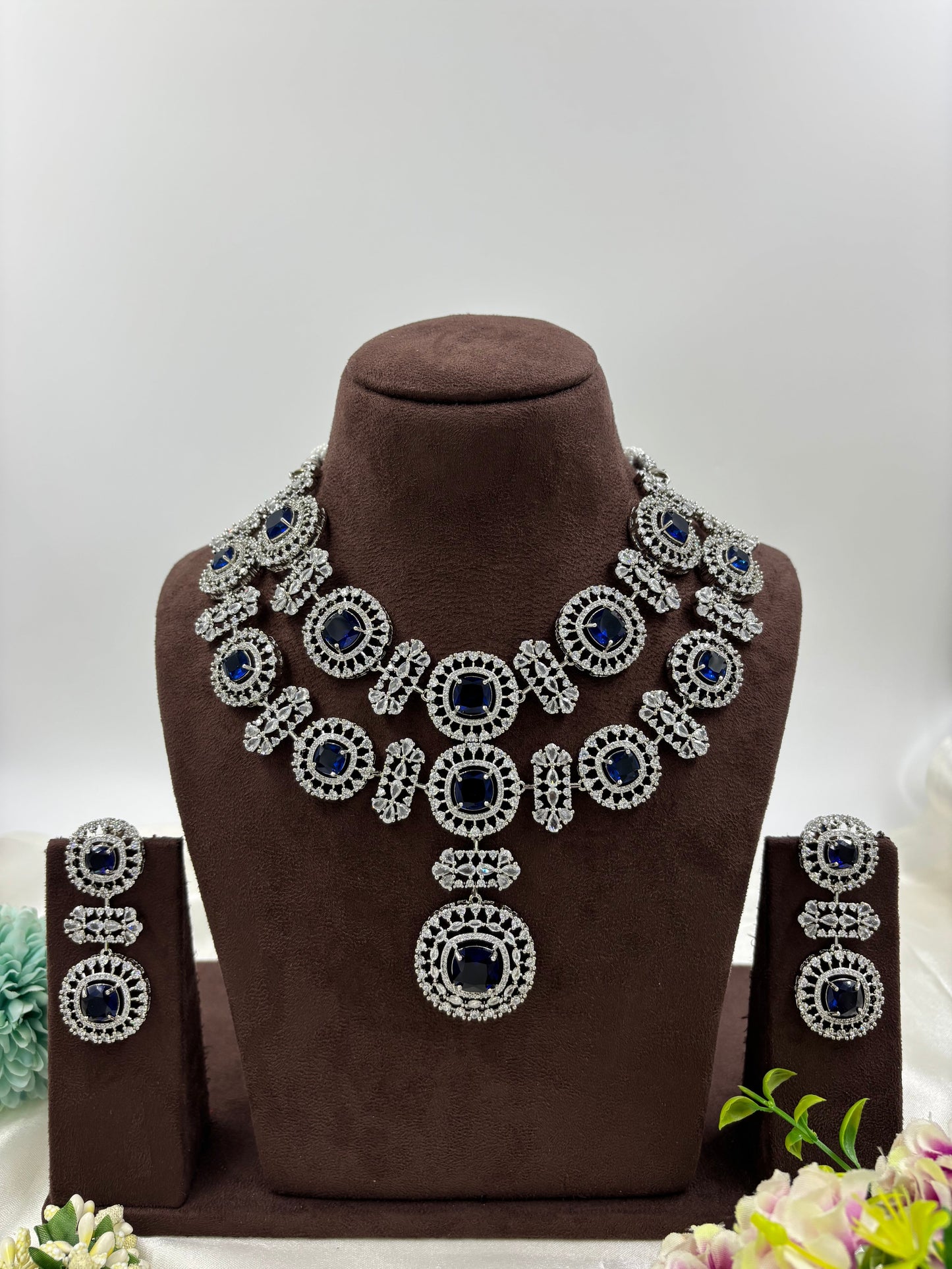 ALIA AMERICAN DIMOND NECKLACE SET