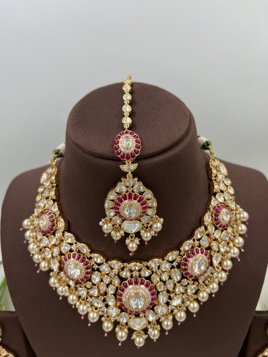 Premium Moissanite Kundan Necklace