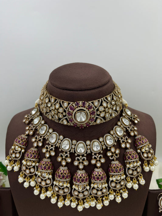 Pihu Moissanite Semi Bridal Set