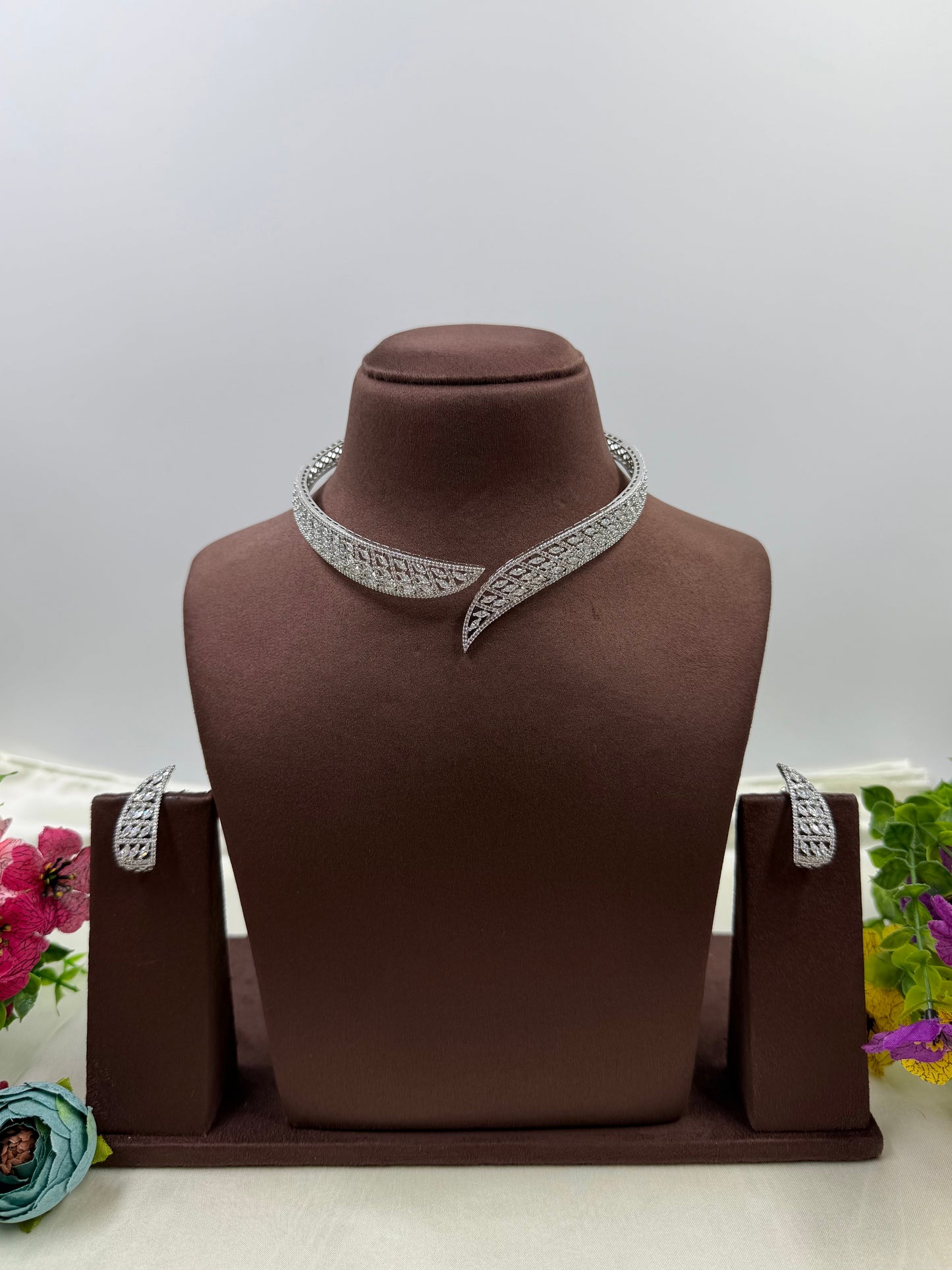 Manju American Diamond Delicate Necklace