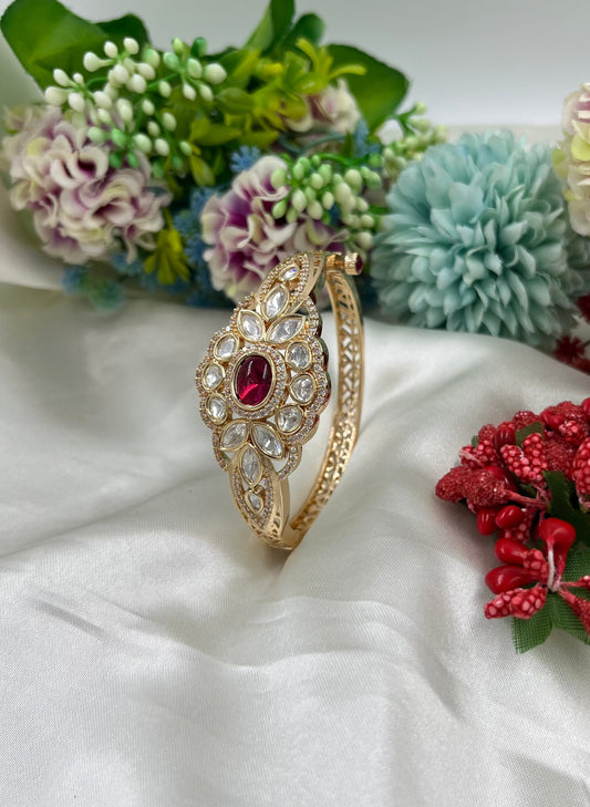 Adira Moissanite Kundan Bracelet