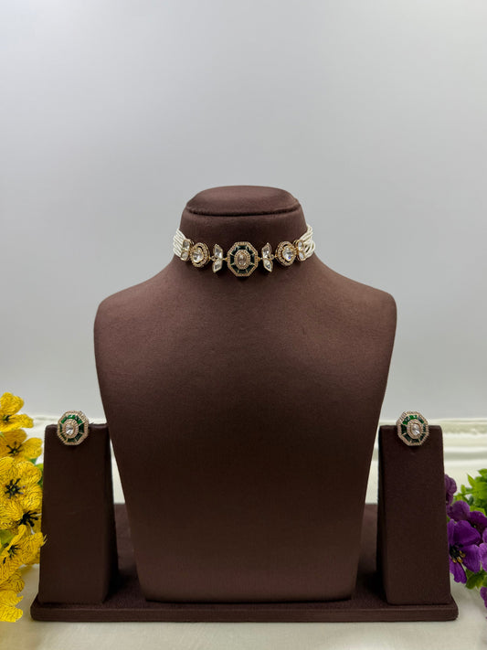 Mukti Moissanite Choker Necklace