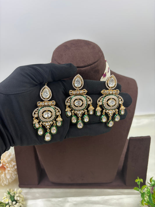 Zareen Jadau Moissanite Kundan Necklace