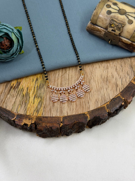Multi Mangalsutra worn styled with traditional outfit