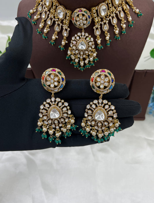 Indre Moissanite Choker Necklace