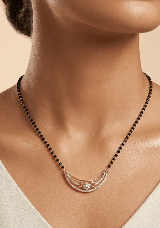 Three Mangalsutra close-up view