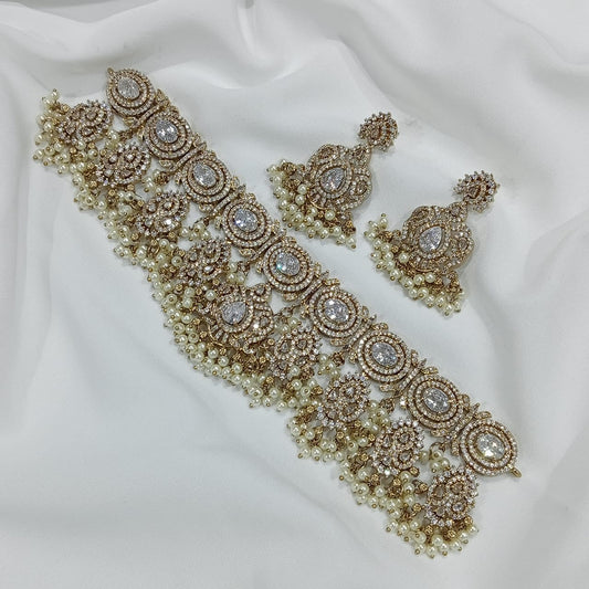 Lora Premium Victorian Choker Necklace Set