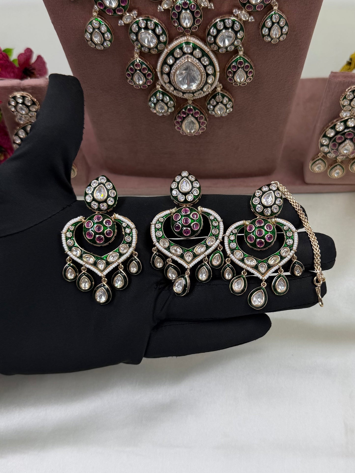 Raziya Moissanite Premium Combo Set