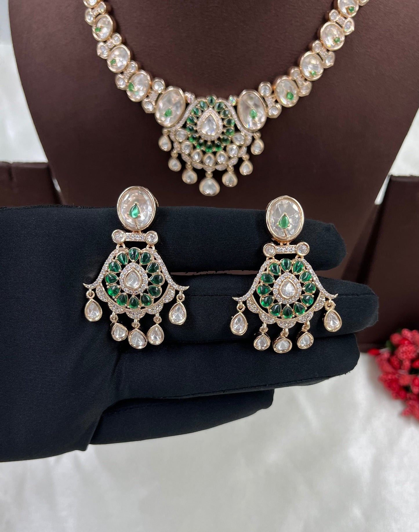 Picaso Moissanite Kundan Necklace