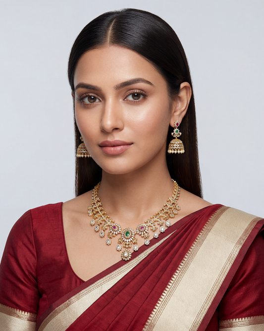 Harshita Necklace Set close-up view