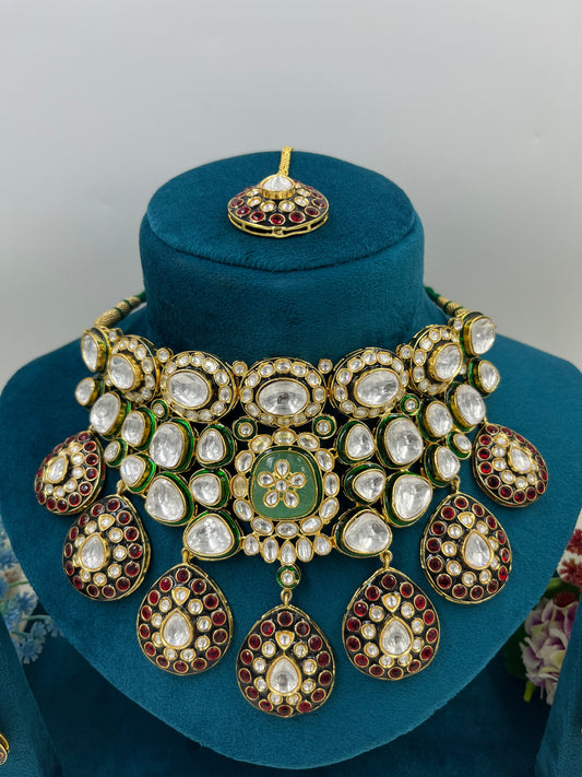 Vani Premium Minakari Polki Necklace