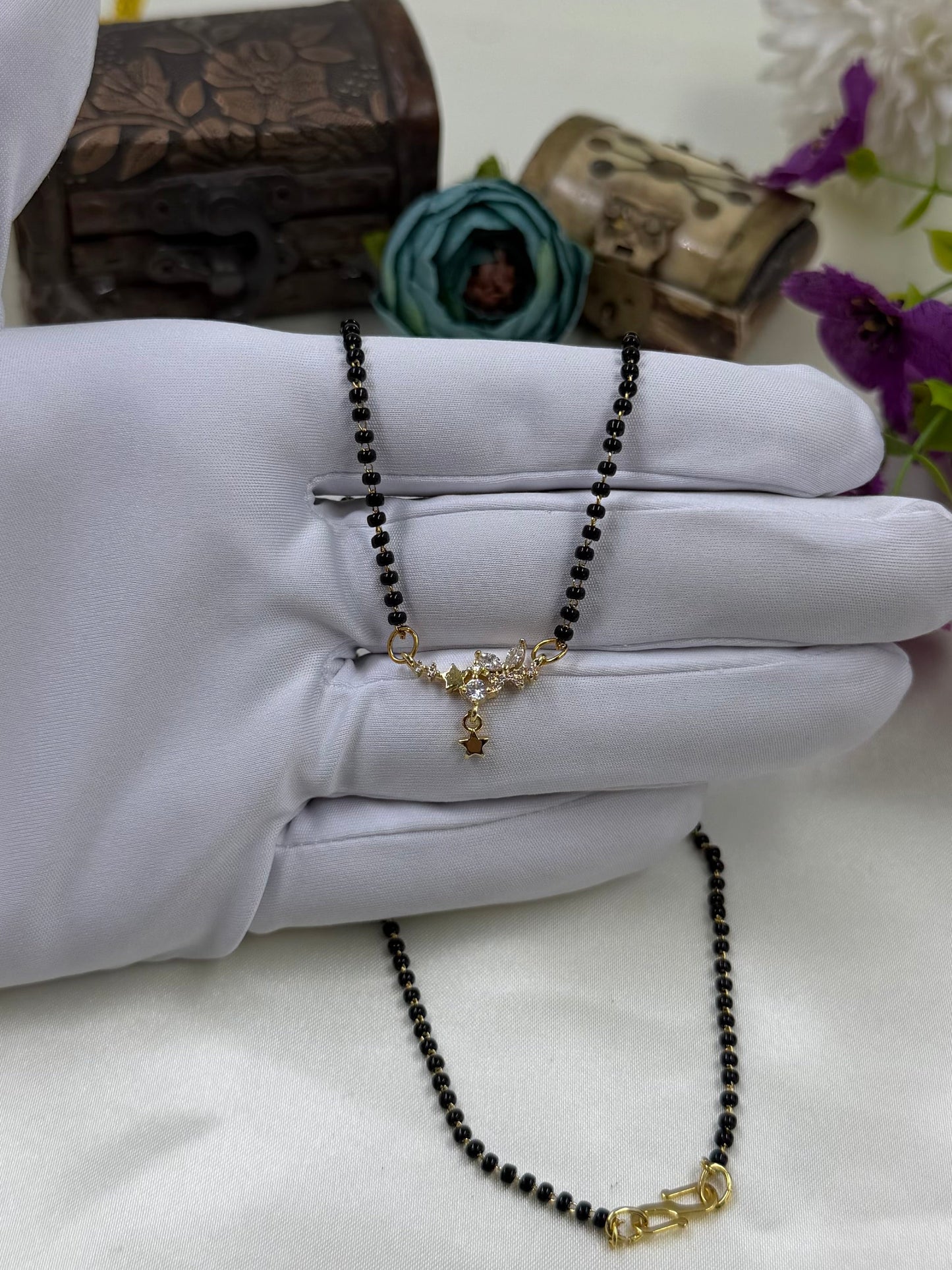 Star Charm Gold Mangalsutra