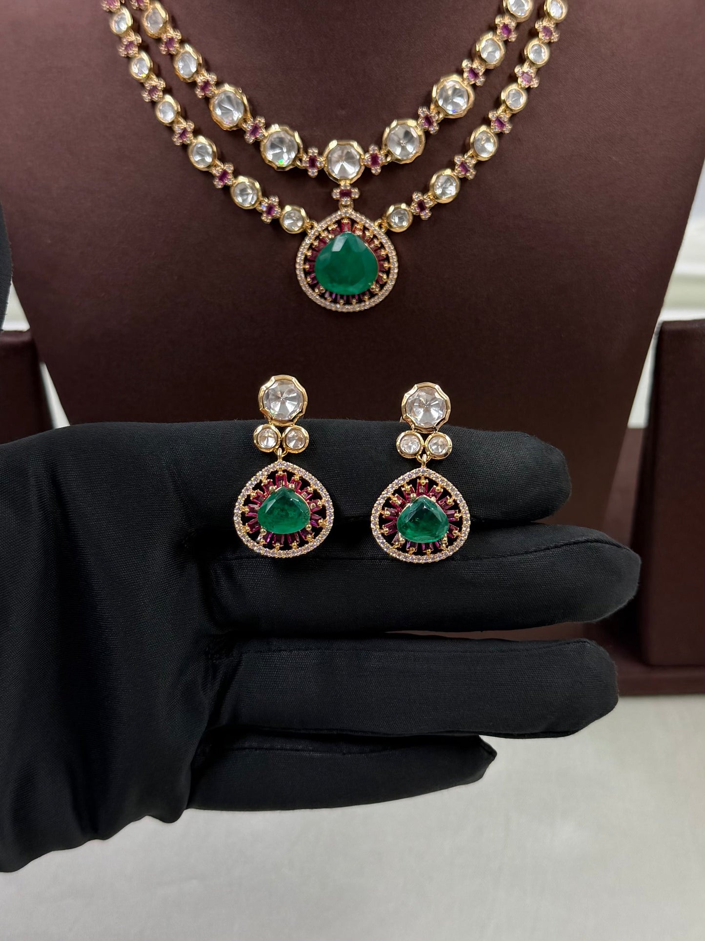 Nalini Moissanite Necklace Set