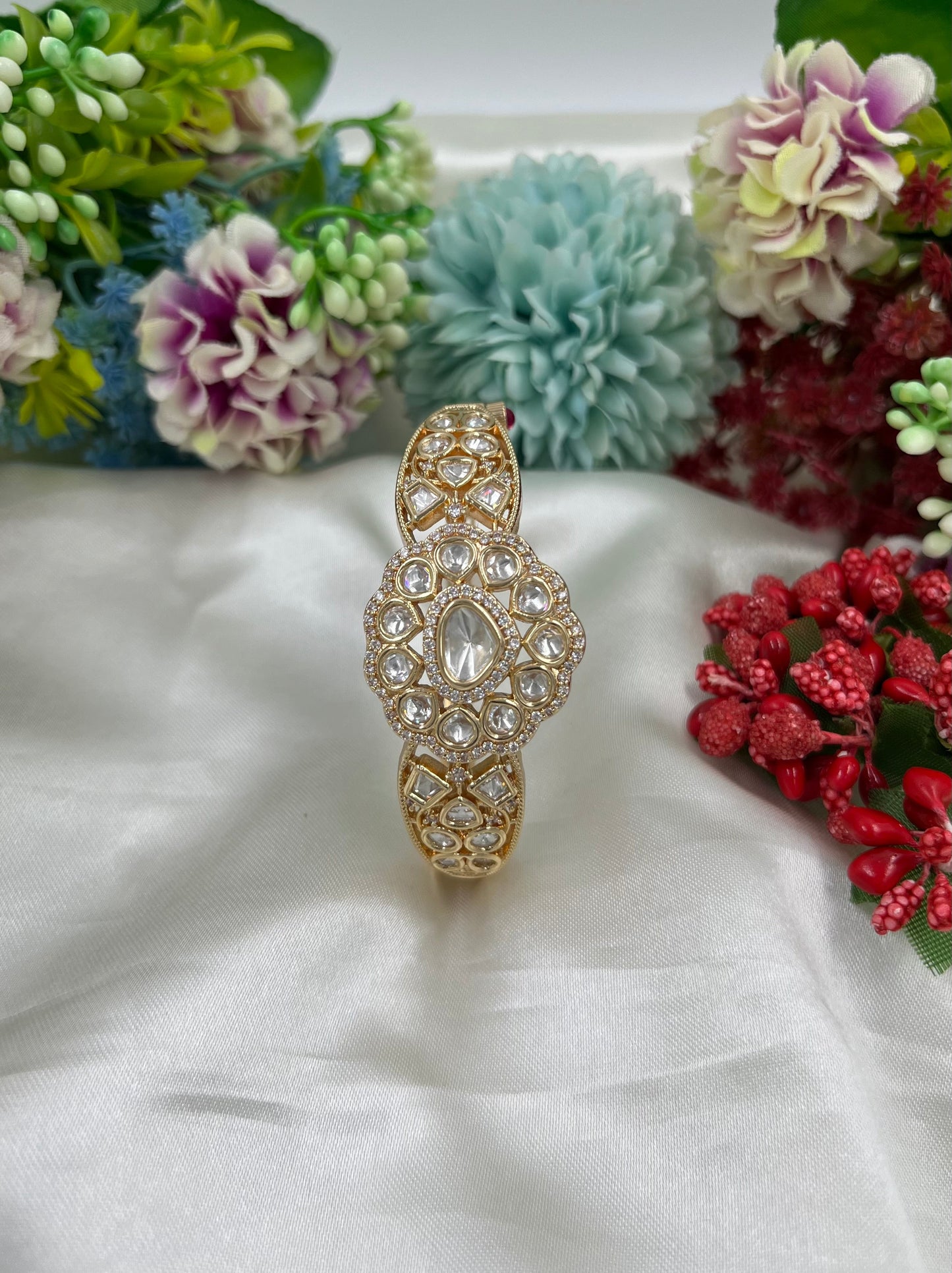Eternal Moissanite Kundan Bracelet