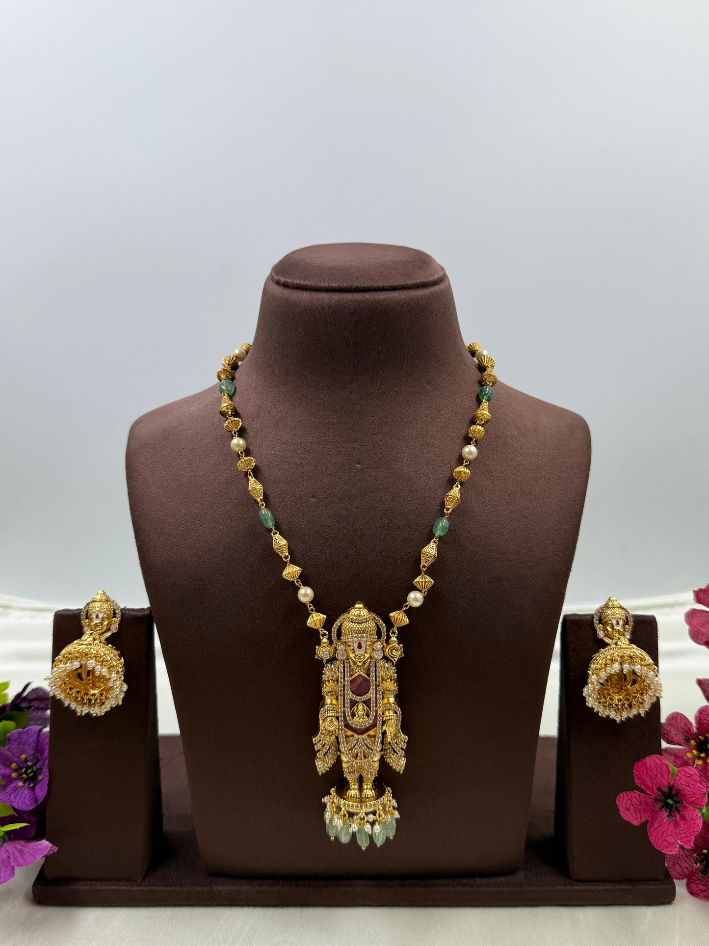 Sridevi South Indian Temple Necklace