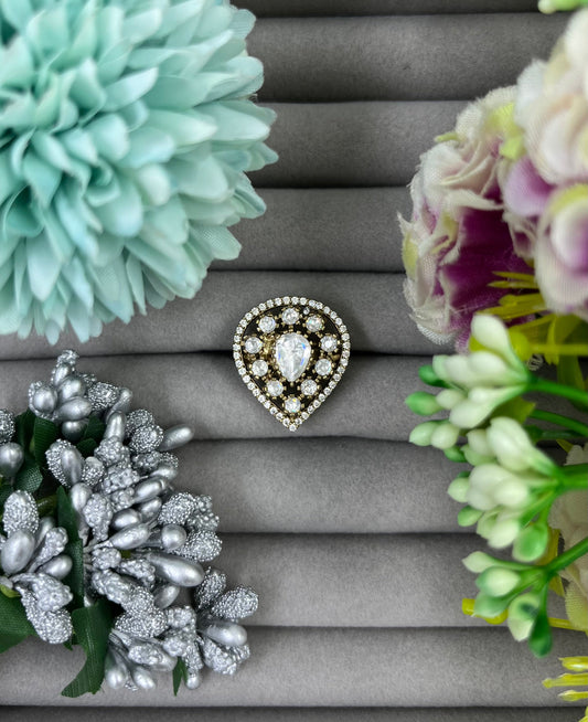 Kanak Victoria Moissanite Adjiustable Ring