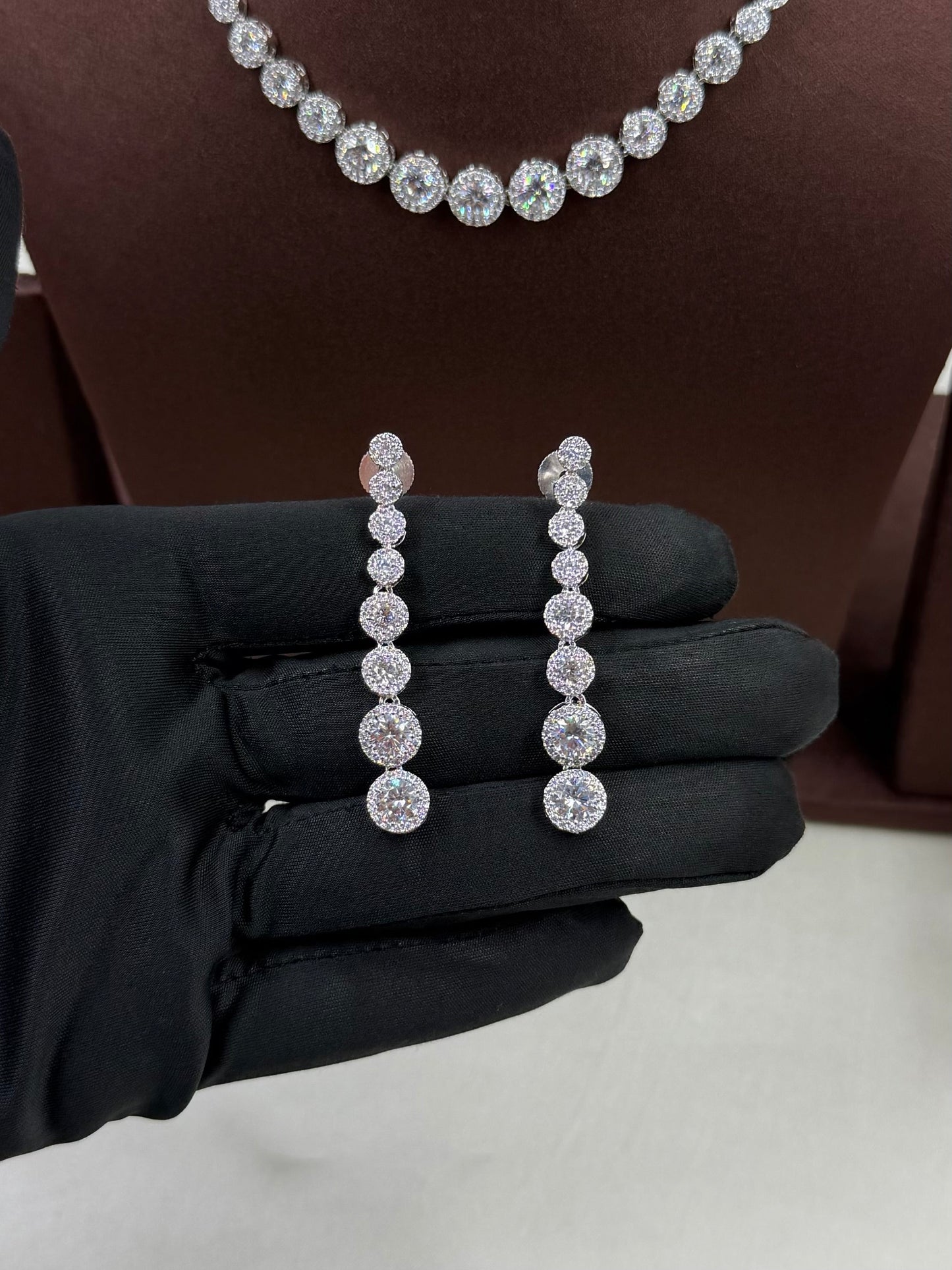 Mahi American Diamond Delicate Necklace