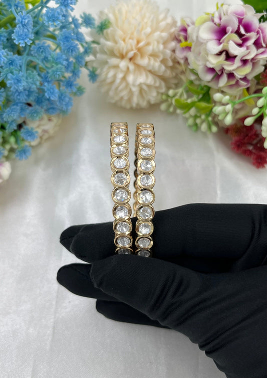 Pihu Moissanite Kundan Bangles